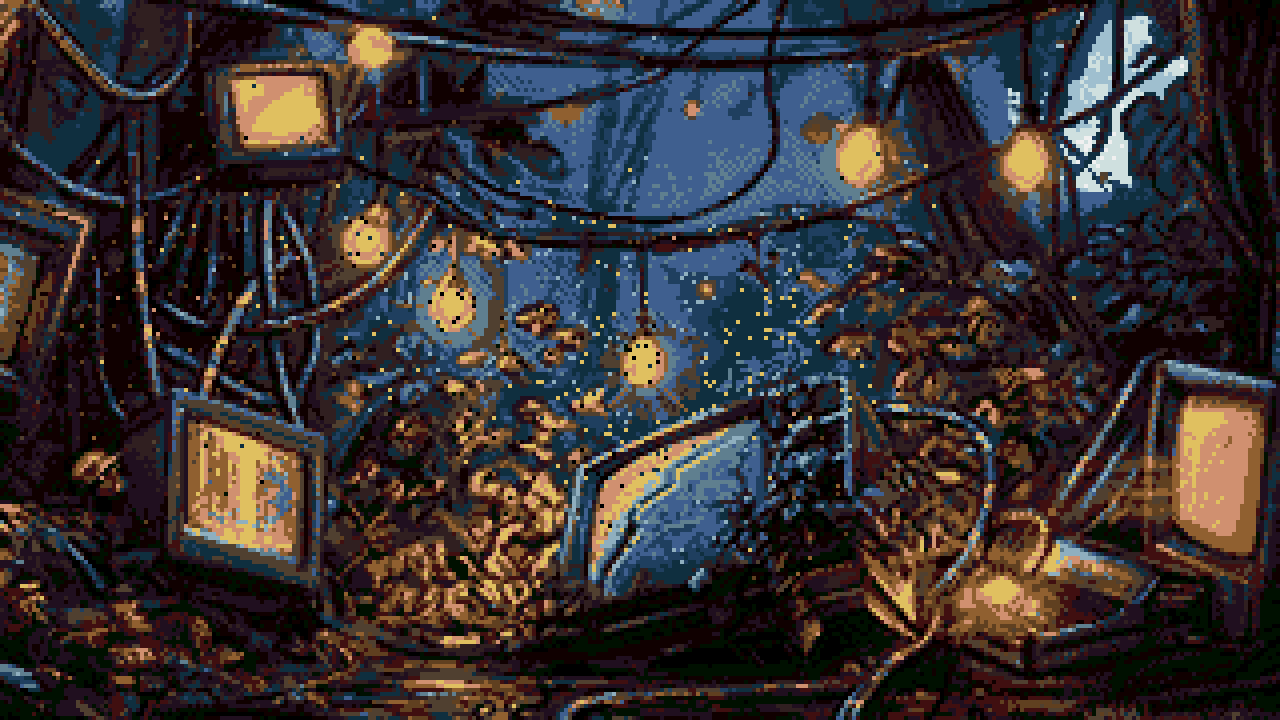Fireflies effect screenshot