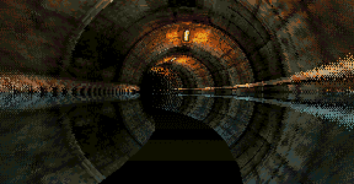 Chunky tunnel effect screenshot